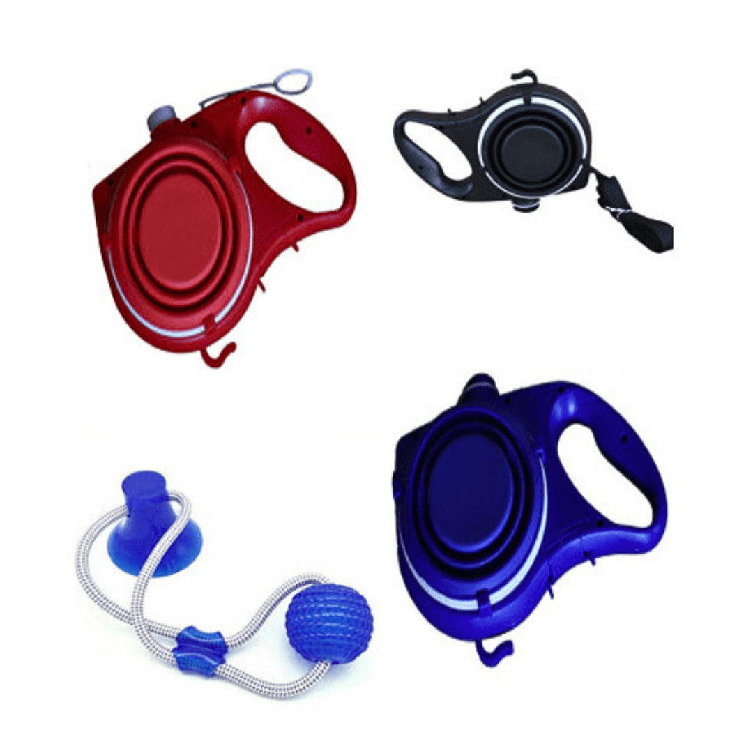 5 in 1 Pet Supplies With Water Bottle, Cup, Pet leash - WaggingTailsMall - Free Shipping - Guaranteed Returns!