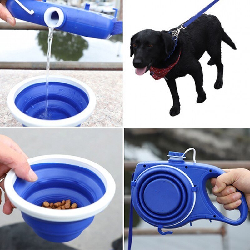 5 in 1 Pet Supplies With Water Bottle, Cup, Pet leash - WaggingTailsMall - Free Shipping - Guaranteed Returns!