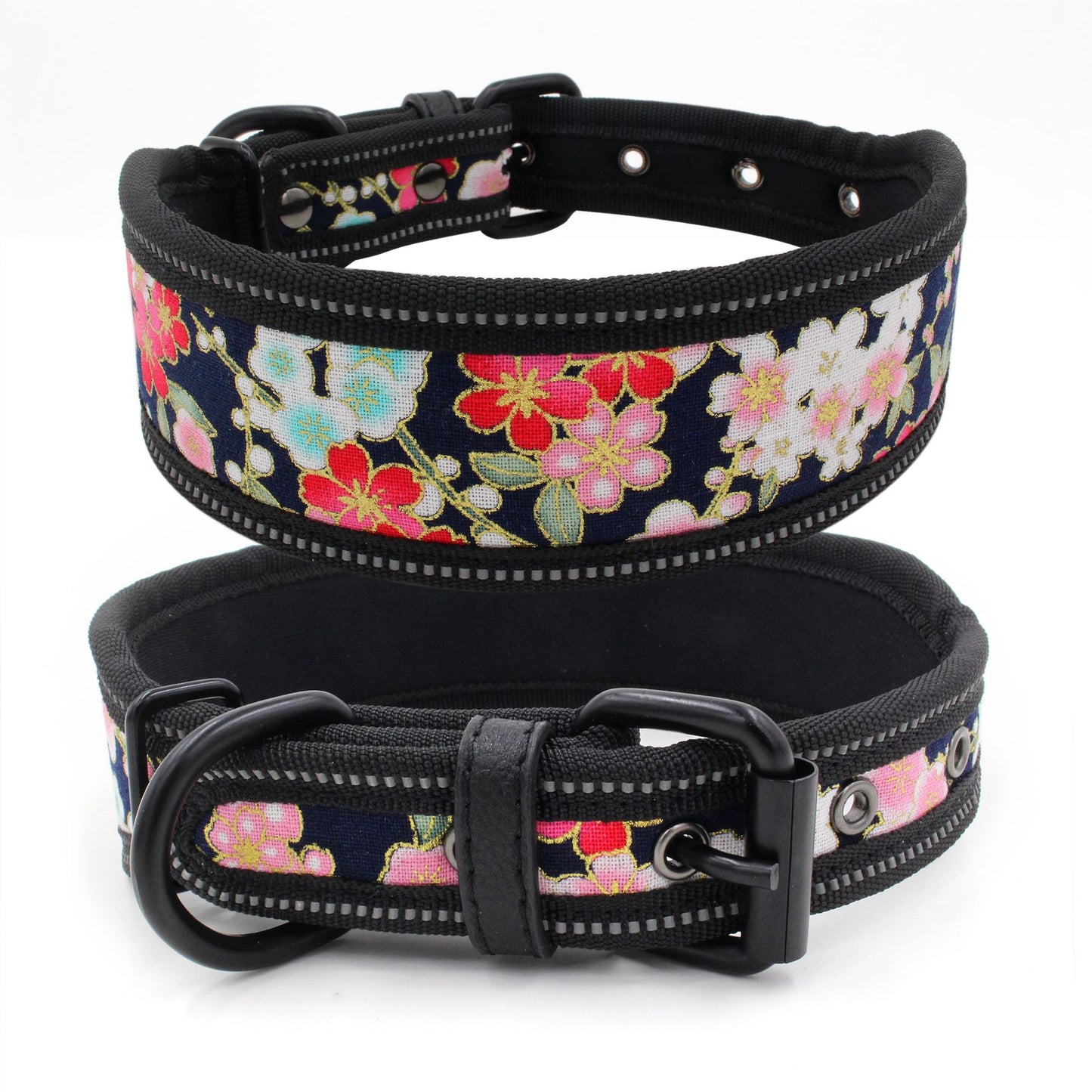 Reflective Pet Collar Medium And Large Dog Collar Printed Light Board Dog Collar
