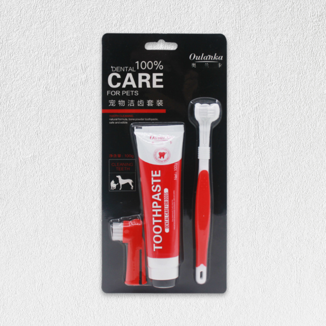Pet toothbrush set