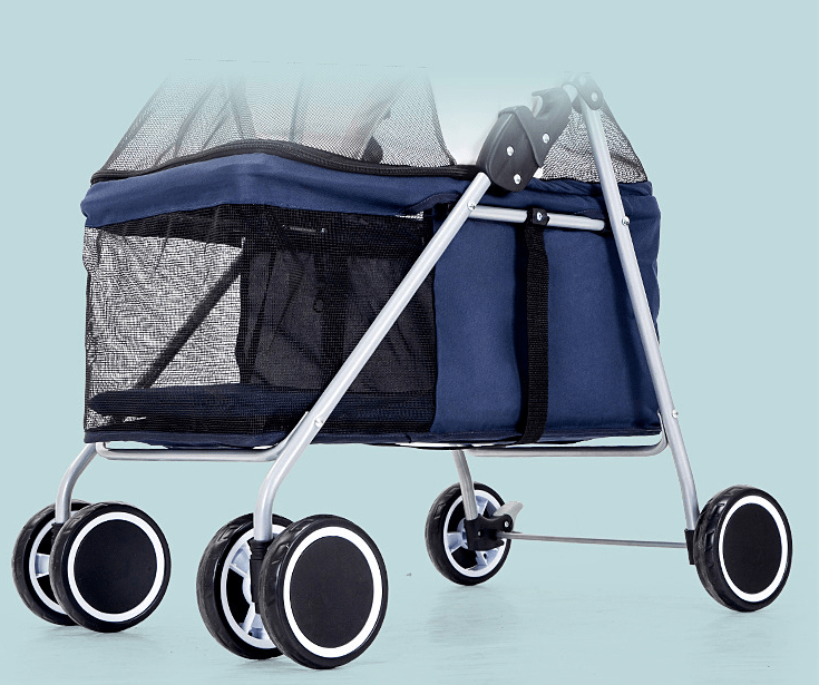 Cat Dog Outdoor Portable Folding Stroller - WaggingTailsMall - Free Shipping - Guaranteed Returns!