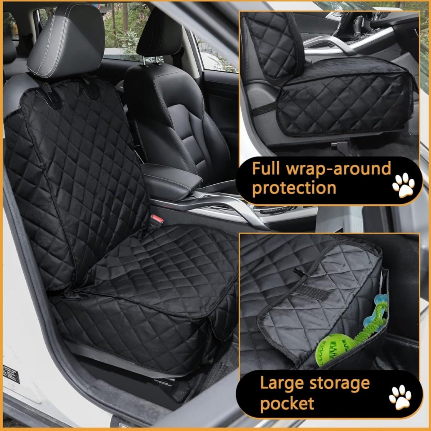 DOg Car Seat Cover, Waterproof Pet Front Seat Cover Vehicle Seat Protection, Scratch Proof & Nonslip Pet Car Seat Protector Dog Seat Cover For Cars, Trucks & SUV - WaggingTailsMall - Free Shipping - Guaranteed Returns!