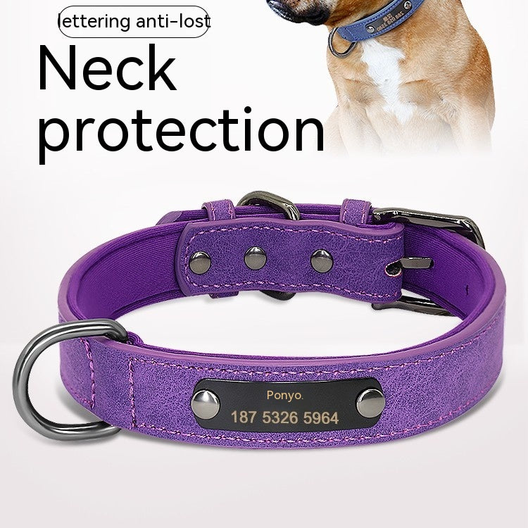 Engraved Lettering On The Neck Ring Of Dogs And Cats To Prevent Loss