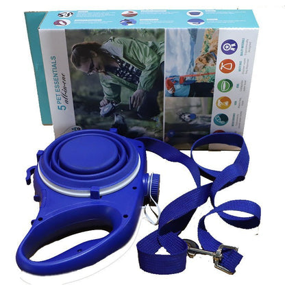 5 in 1 Pet Supplies With Water Bottle, Cup, Pet leash - WaggingTailsMall - Free Shipping - Guaranteed Returns!