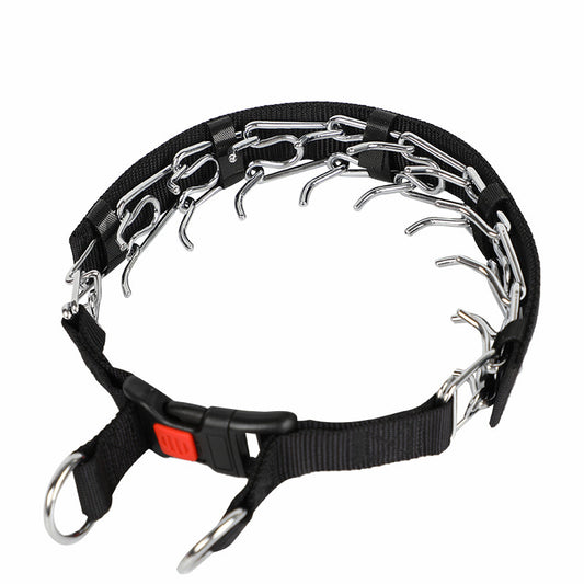Removable Locking Dog Training Collar Collar Stimulation Chain Velcro