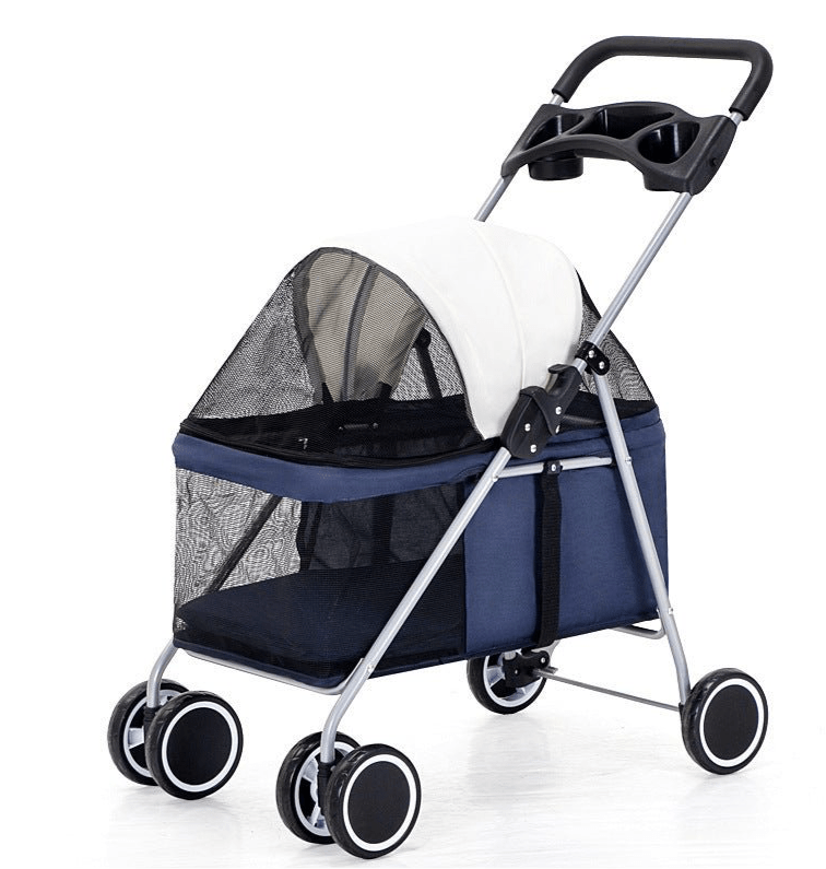 Cat Dog Outdoor Portable Folding Stroller - WaggingTailsMall - Free Shipping - Guaranteed Returns!