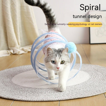 Folded Tunnel |S Type Cats Tunnel |Interactive Cat Toy - WaggingTailsMall - Free Shipping - Guaranteed Returns!