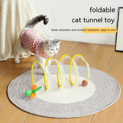 Folded Tunnel |S Type Cats Tunnel |Interactive Cat Toy - WaggingTailsMall - Free Shipping - Guaranteed Returns!