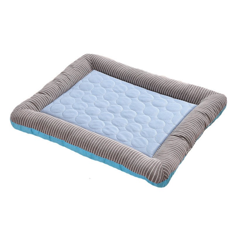 Pet Cooling Pad Bed For Dogs Cats Puppy Kitten Cool Mat Pet Blanket Ice Silk Material Soft For Summer Sleeping Blue Breathable - WaggingTailsMall - Free Shipping - Guaranteed Returns!