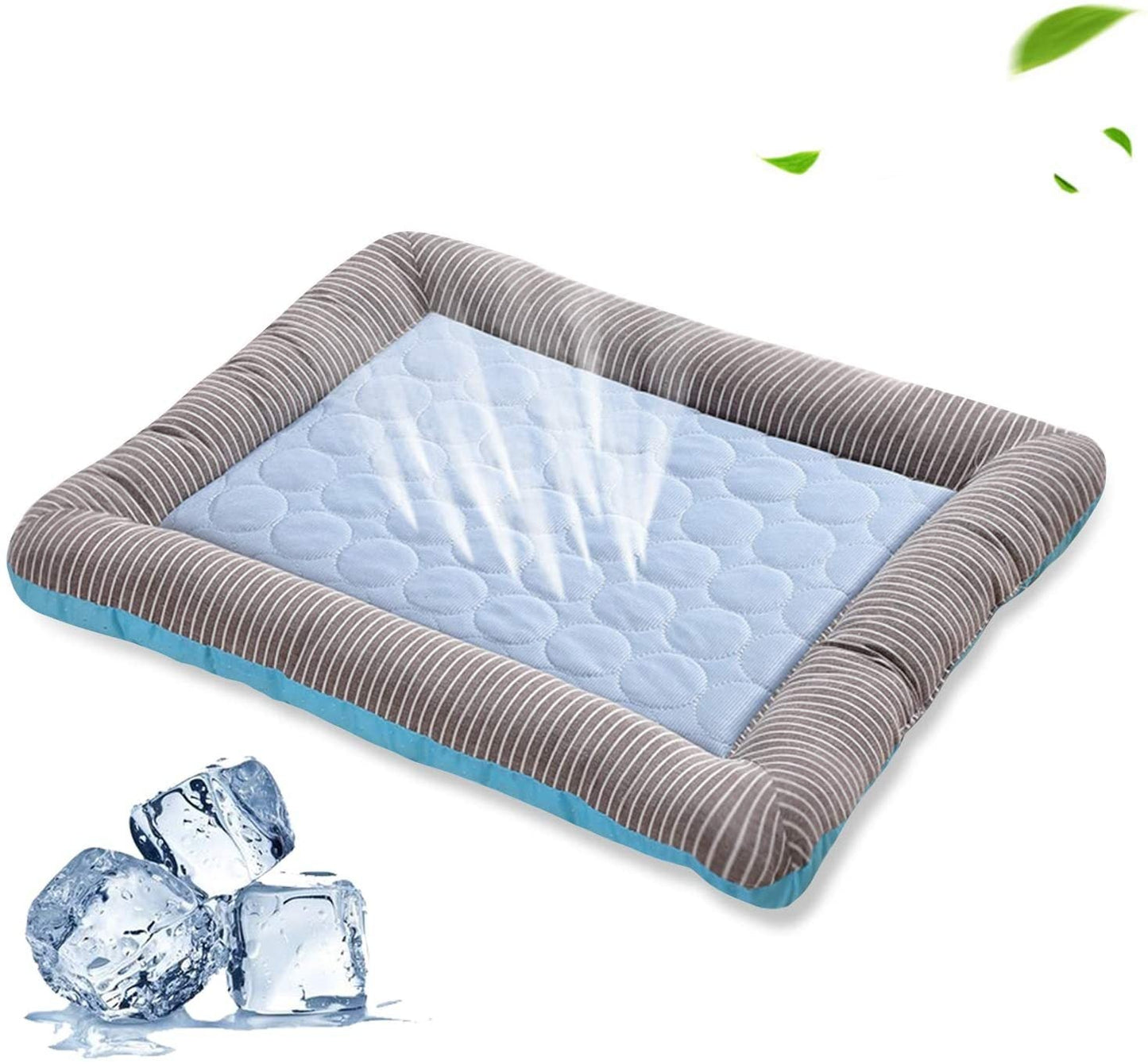 Pet Cooling Pad Bed For Dogs Cats Puppy Kitten Cool Mat Pet Blanket Ice Silk Material Soft For Summer Sleeping Blue Breathable - WaggingTailsMall - Free Shipping - Guaranteed Returns!