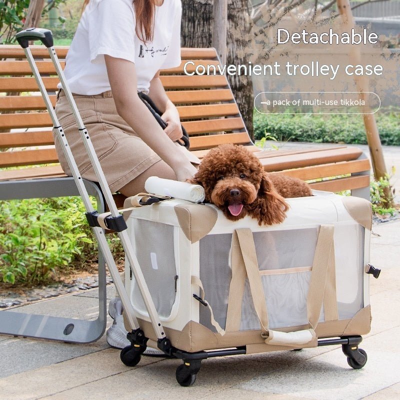 Portable Car Pet Trolley Bag For Going Out - WaggingTailsMall - Free Shipping - Guaranteed Returns!