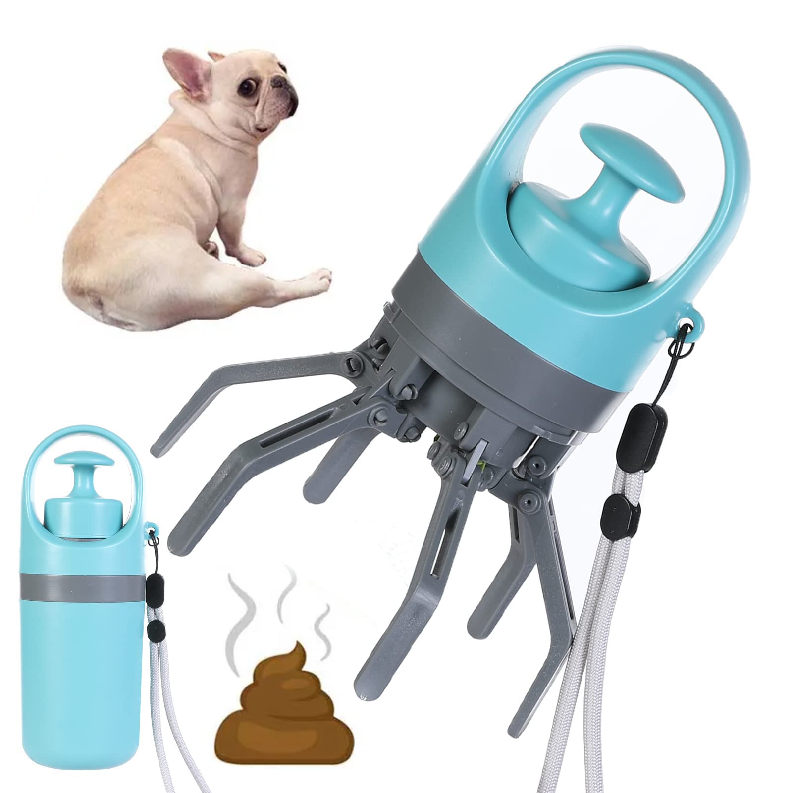 Portable Lightweight Dog Pooper Scooper With Built - in Poop Bag Dispenser - WaggingTailsMall - Free Shipping - Guaranteed Returns!