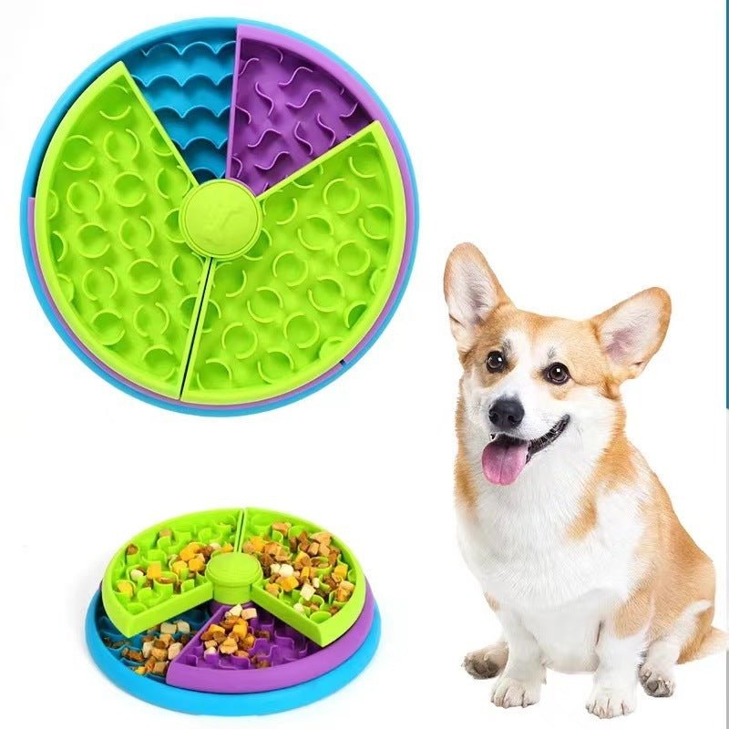 Slow Feeder | Anti Choking | Rotating Puzzle Cat Dog Feeder Bowl - WaggingTailsMall - Free Shipping - Guaranteed Returns!