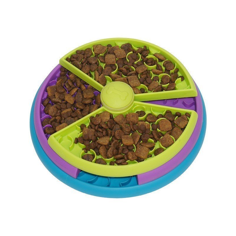 Slow Feeder | Anti Choking | Rotating Puzzle Cat Dog Feeder Bowl - WaggingTailsMall - Free Shipping - Guaranteed Returns!