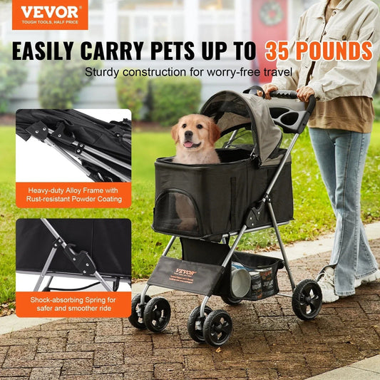 VEVOR Pet Stroller - WaggingTailsMall - Free Shipping - Guaranteed Returns!